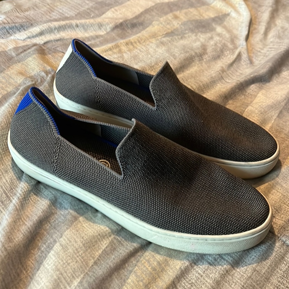 Rothy’s original gray slip on shoes